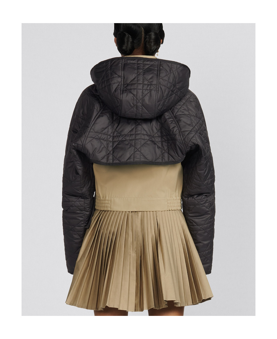 Dior Two-in-one Short Coat In Black