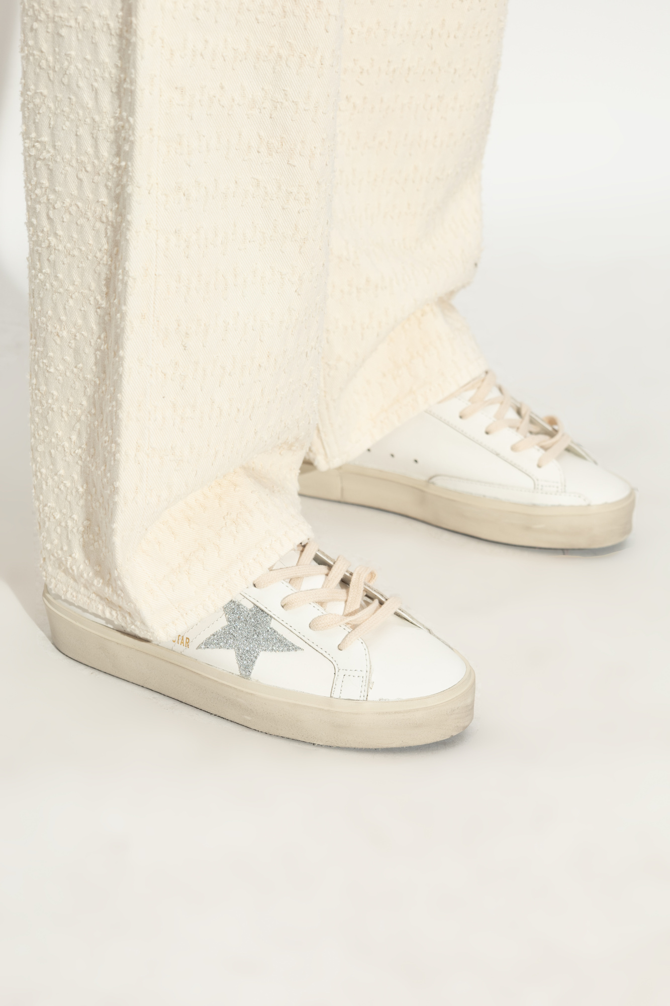 GOLDEN GOOSE GOLDEN GOOSE DELUXE BRAND HI STAR LOW-TOP SNEAKERS