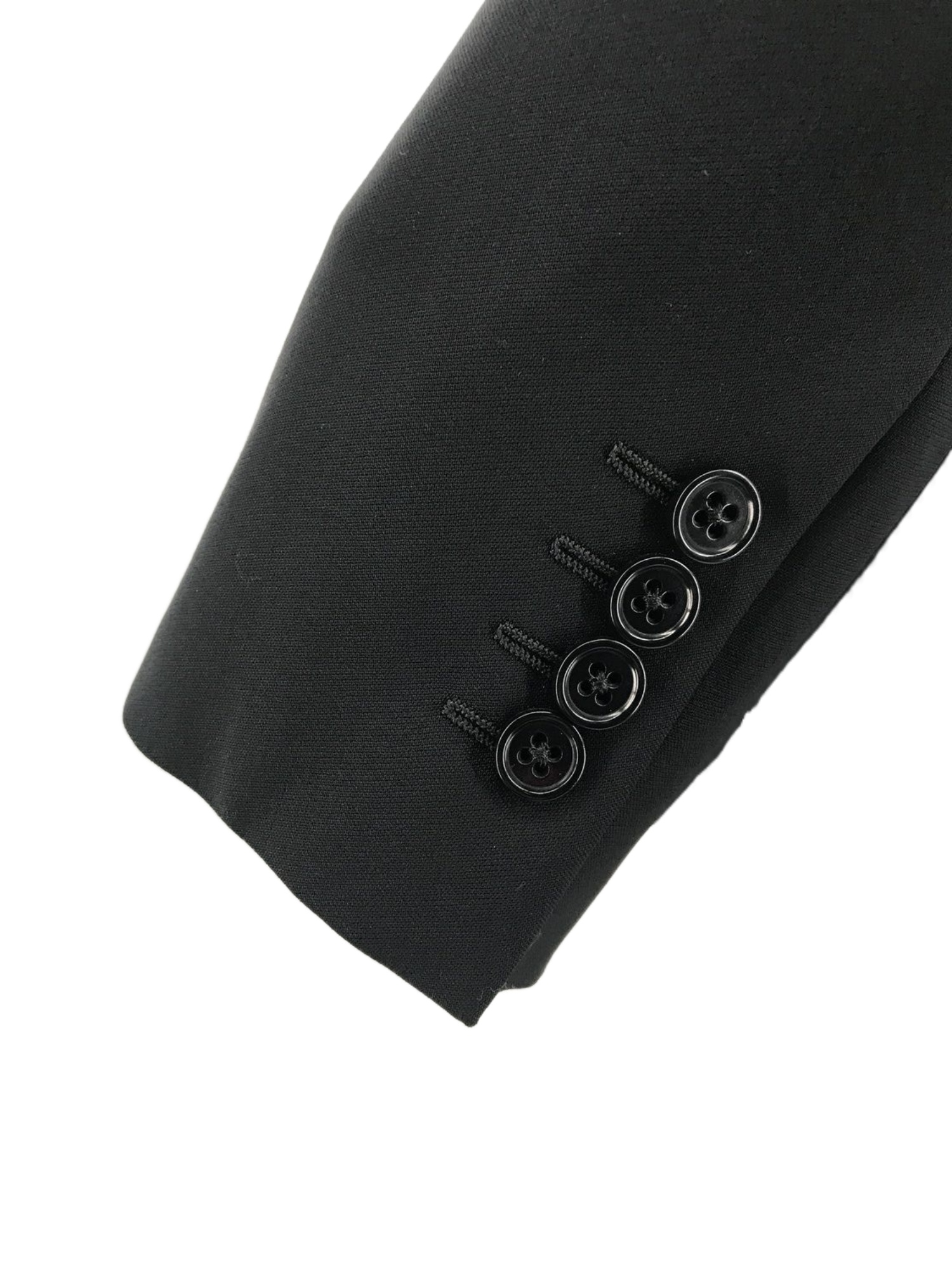 Armani Collezioni Long Sleeved Suit Jacket In Black