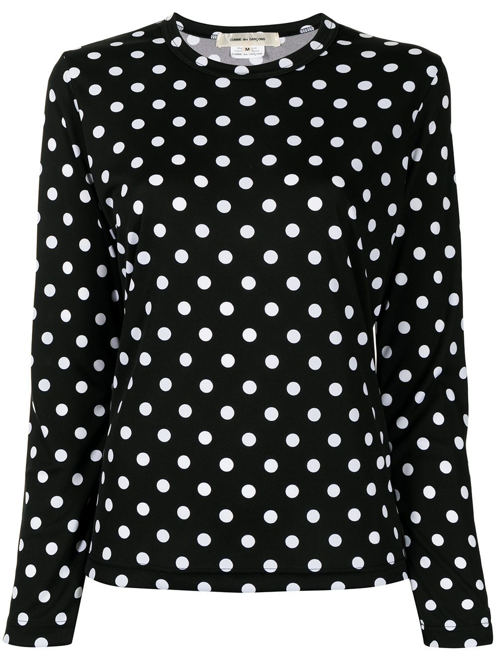 COMME DES GARÇONS POLKA DOT LONG-SLEEVE TOP 