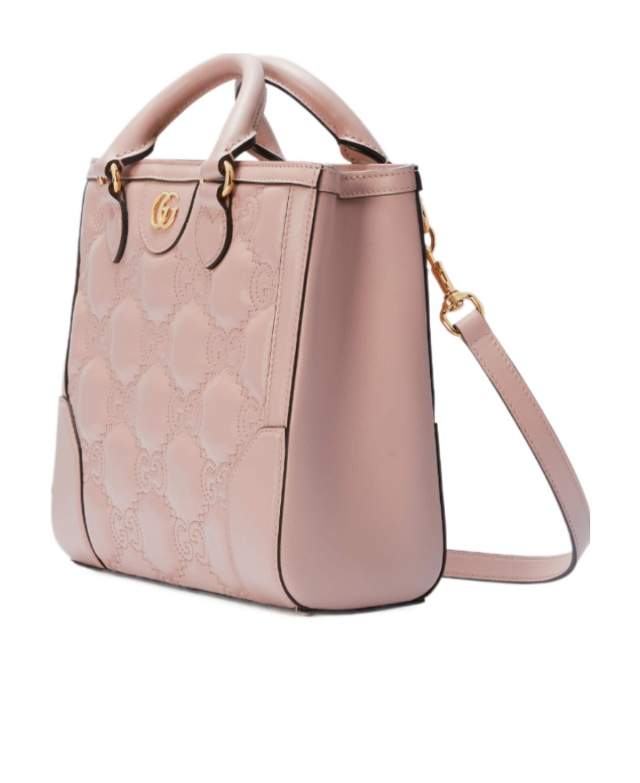 Gucci Gg Logo-embossed Mini Tote Bag In Nude
