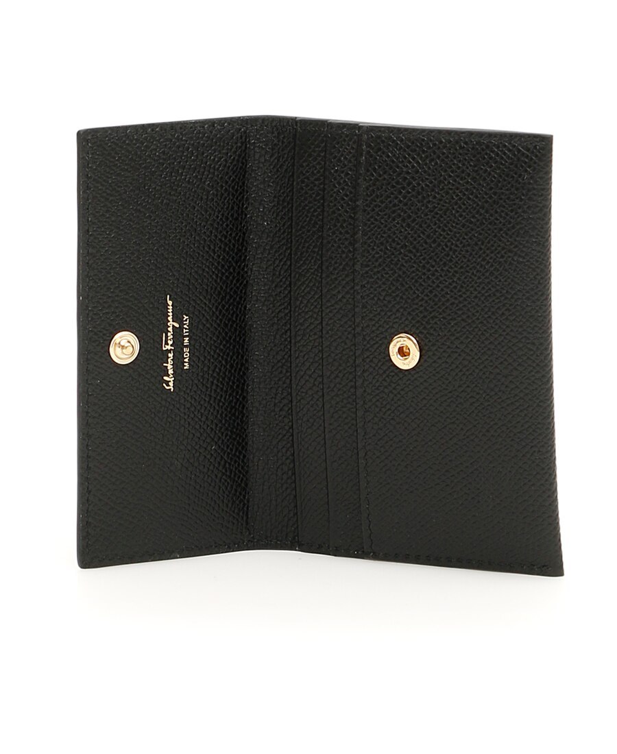 FERRAGAMO SALVATORE FERRAGAMO VARA BOW DETAILED FOLDOVER CARD CASE