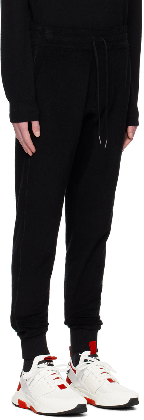 Tom Ford Straight-leg Cotton Track Pants In Black
