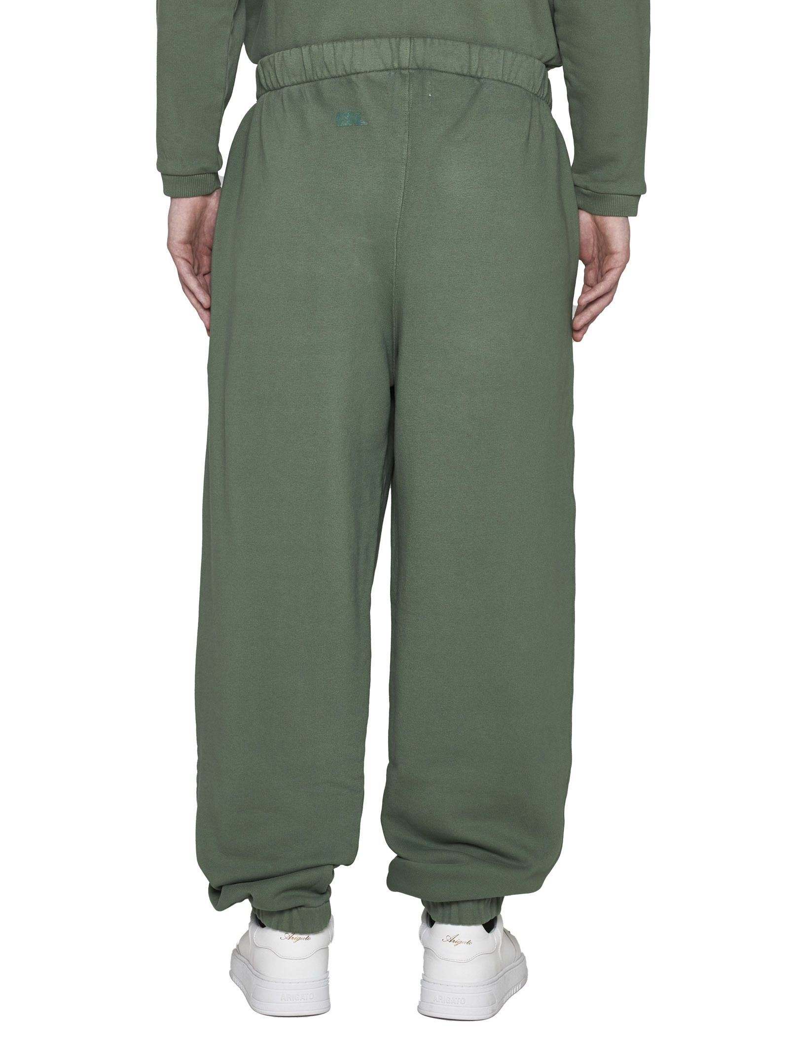 Shop Erl Tapered-leg Elasticated Waistband Track Pants In Green