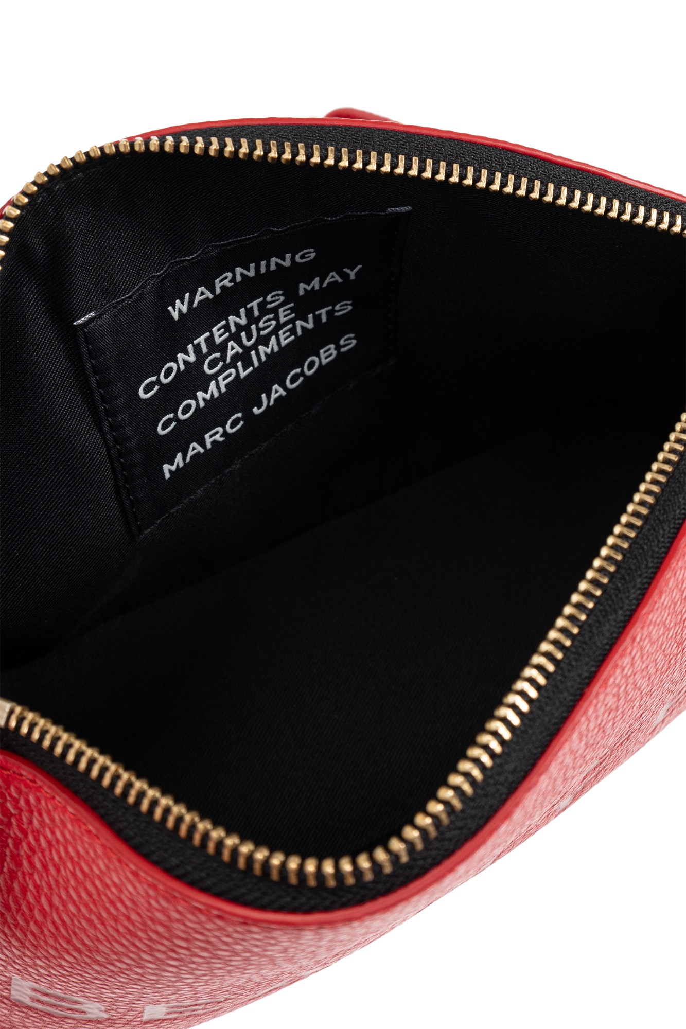 Marc Jacobs Zippered Cosmetic Bag In Red