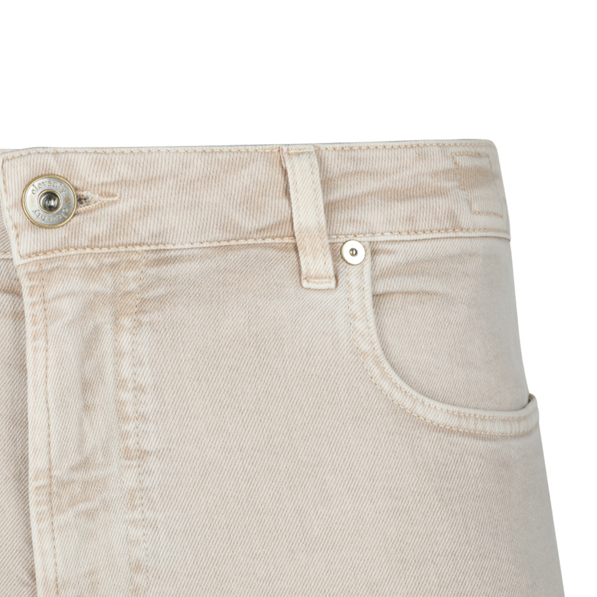 Eleventy Straight Trousers With Belt Loops And Pockets In Gold