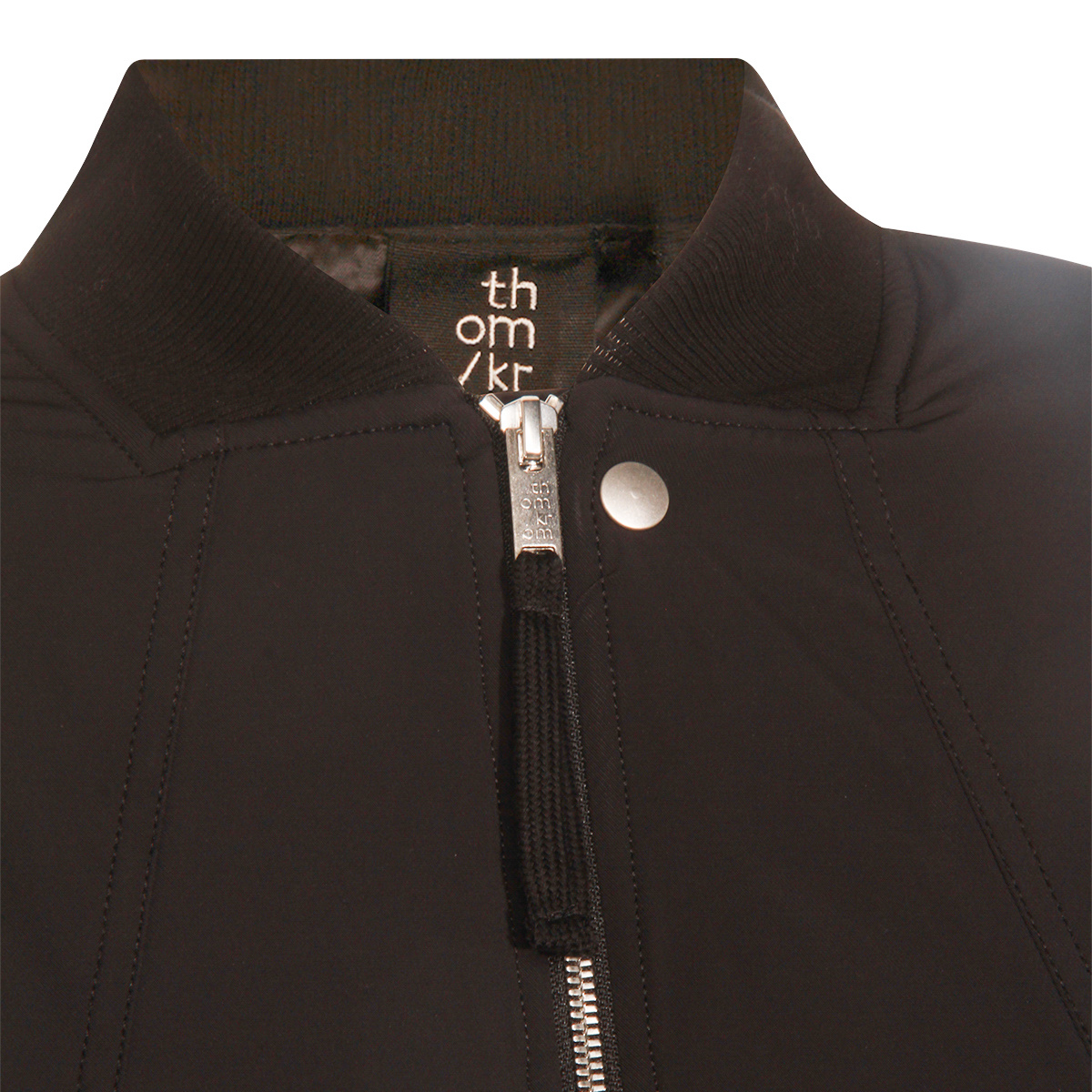 Thom Krom Zip-up Bomber Jacket In Black