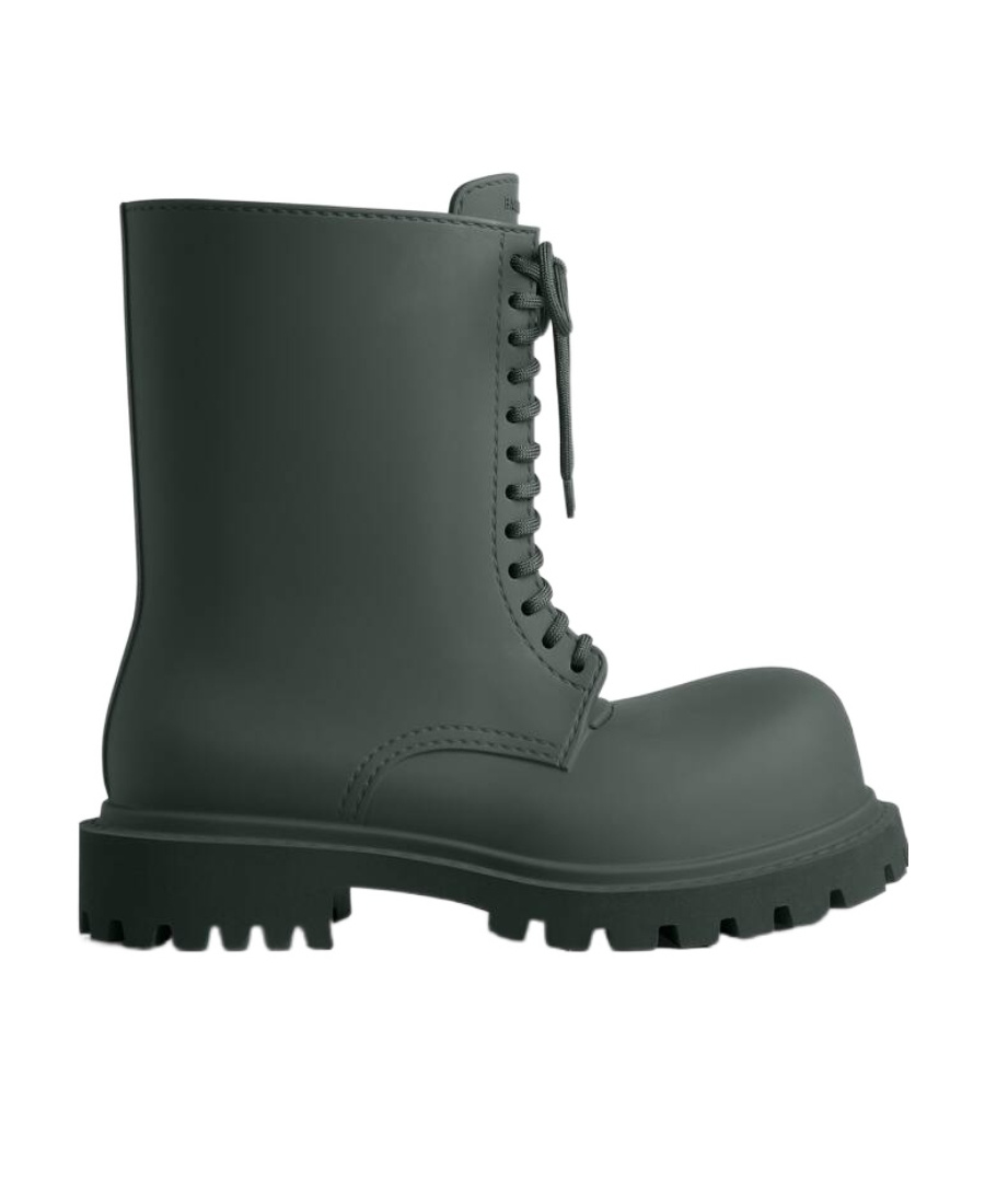 Balenciaga Steroid Combat Boots In Green