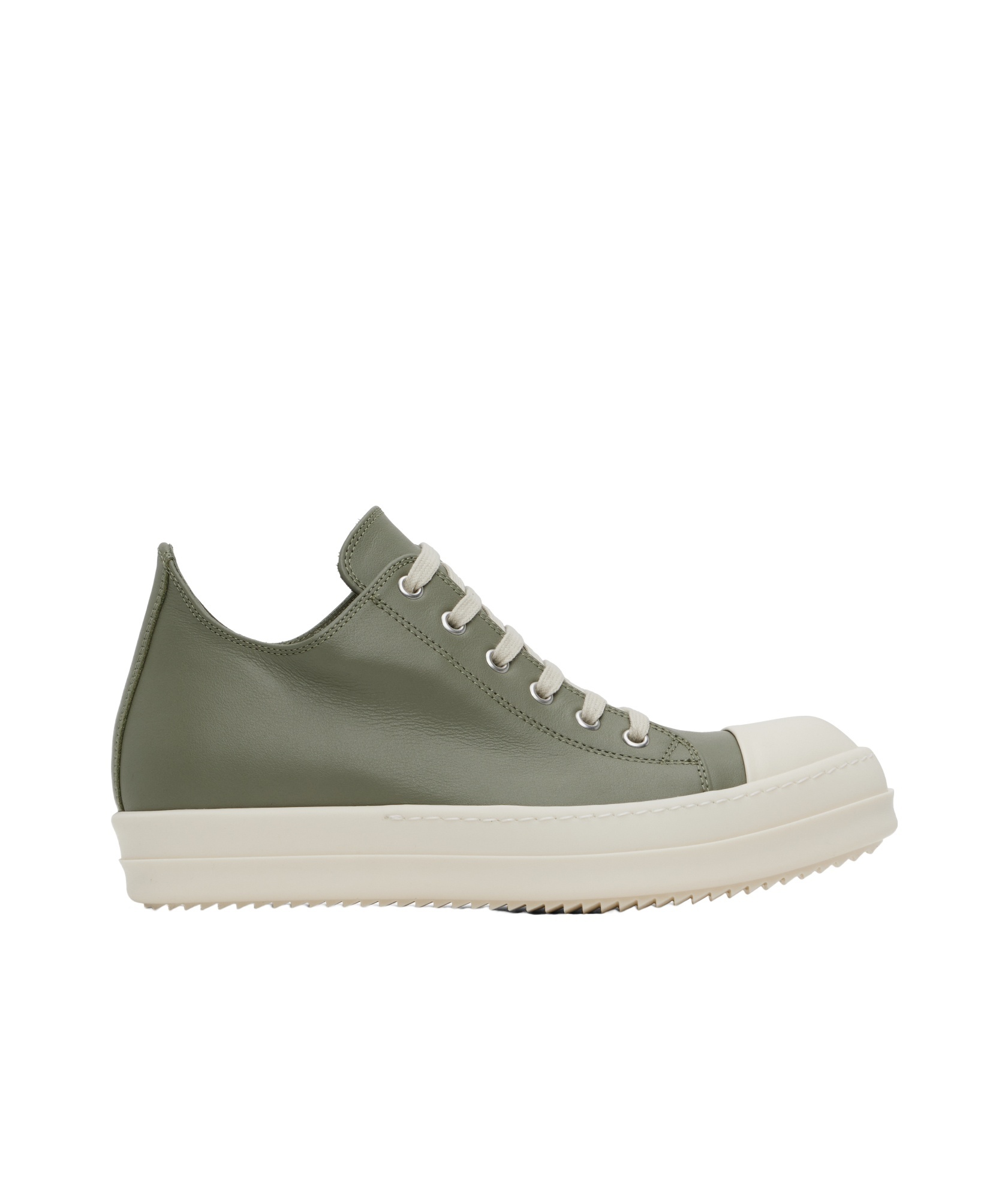 Rick Owens Green Hollywood Low Sneakers In Green