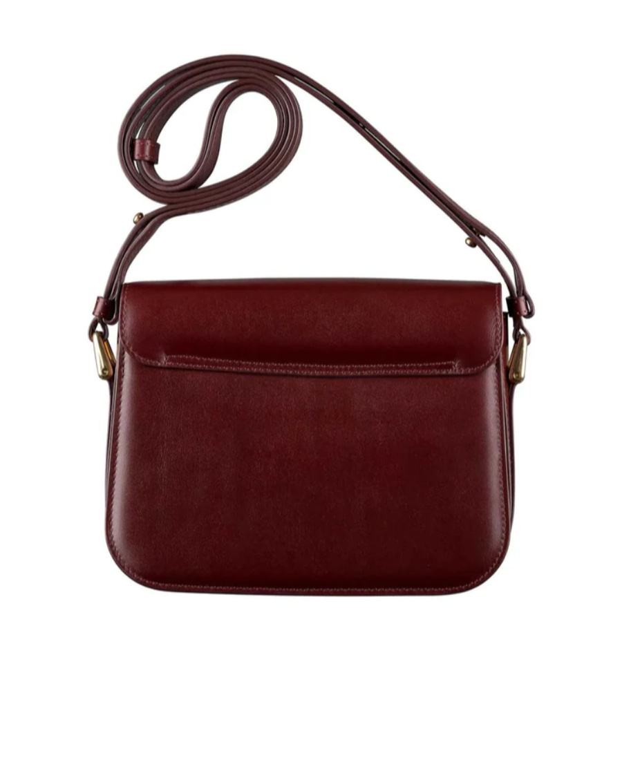 Apc Grace Leather Shoulder Bag In Red