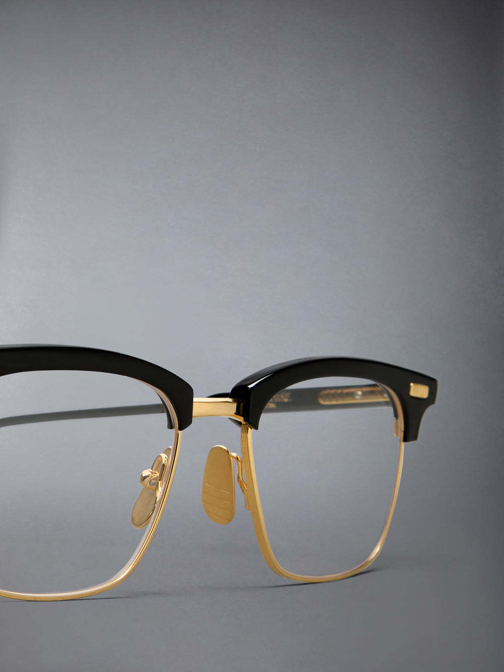 Thom Browne Square-frame Glasses In Gold