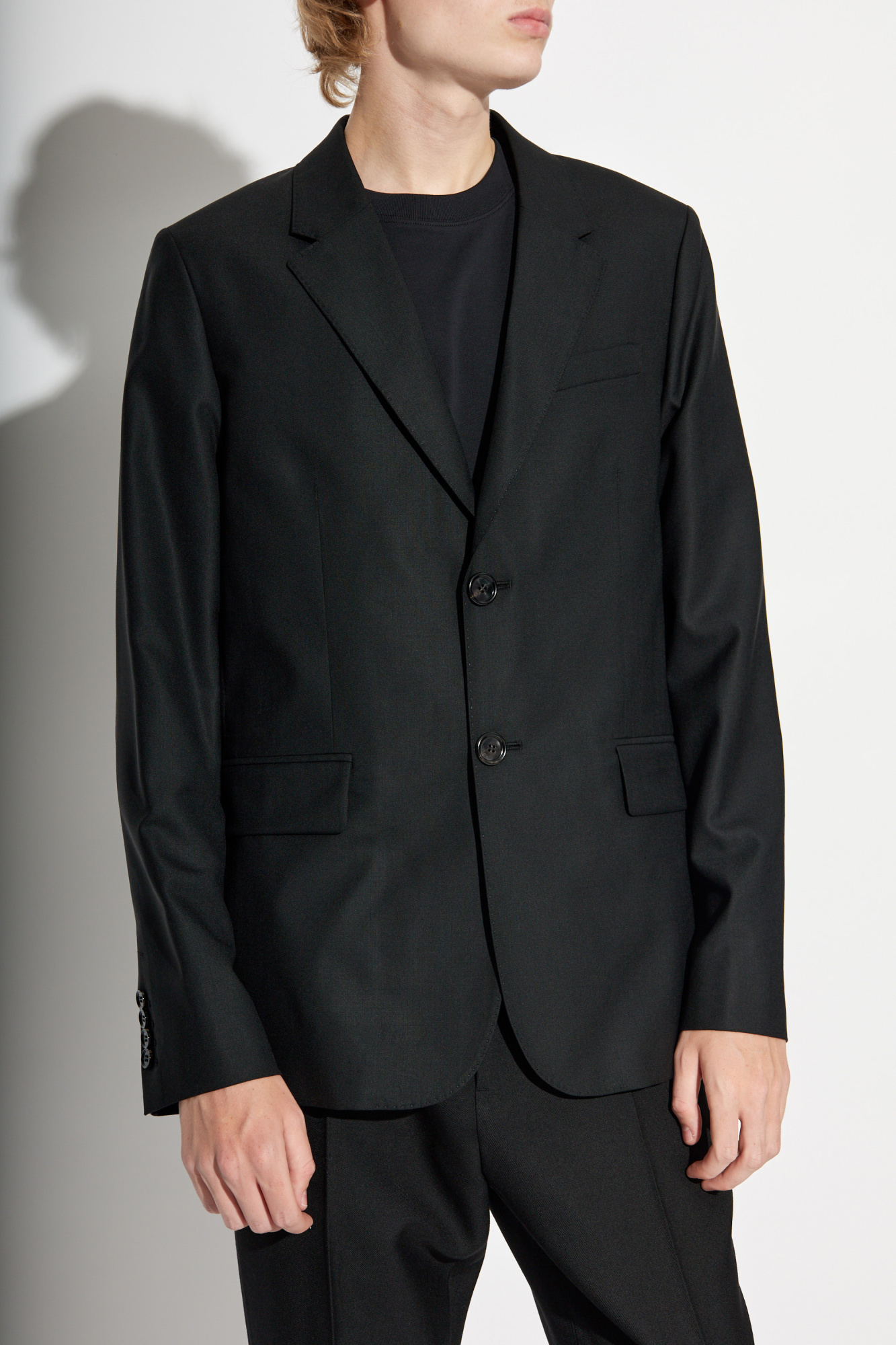 Ami Alexandre Mattiussi Wool Single-breasted Blazer In Black