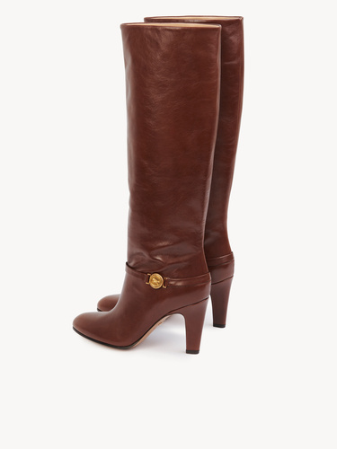 Chloé High-heeled Boots In Brown