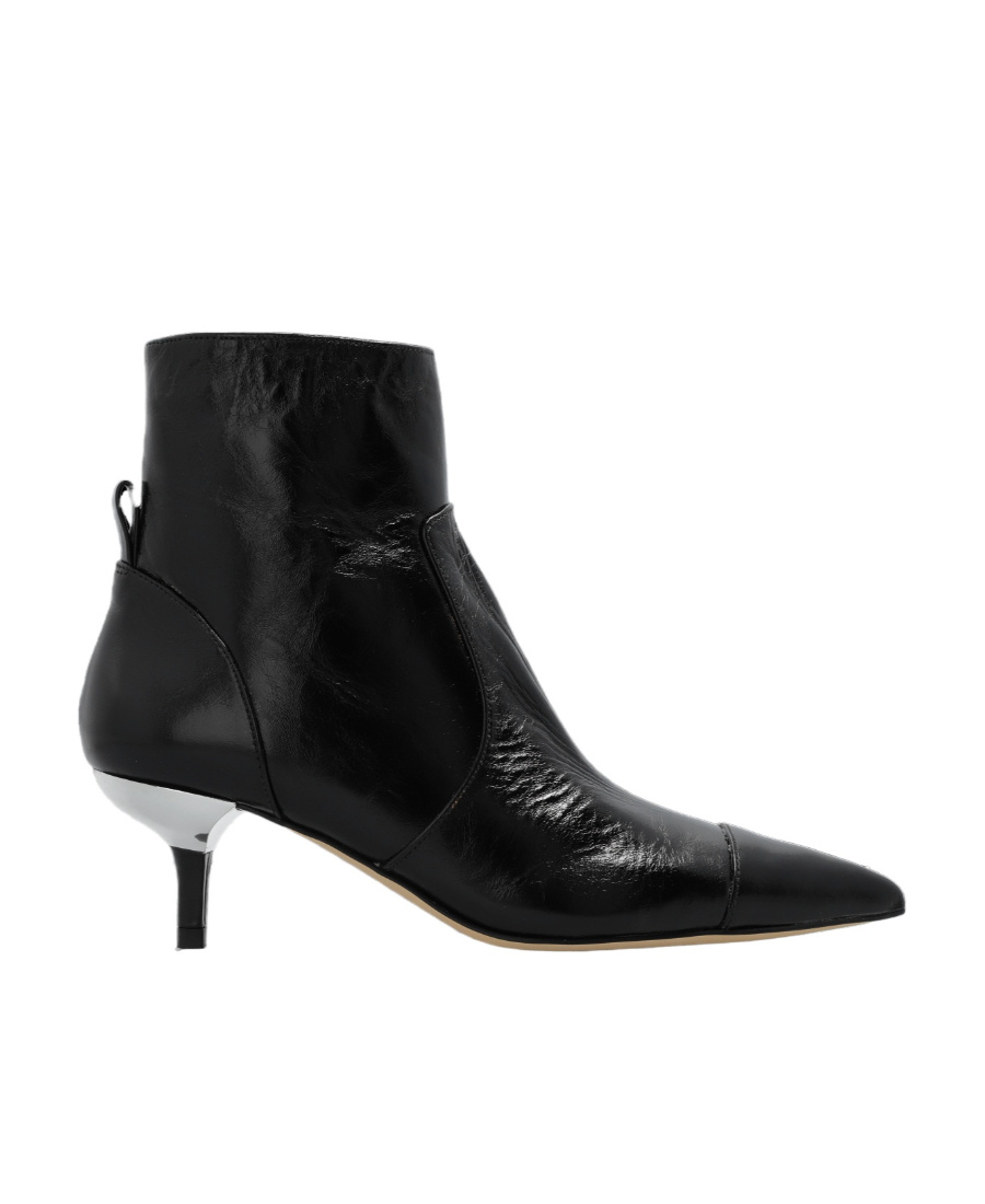 Michael Michael Kors 60mm Kitten-heel Leather Boots In Black