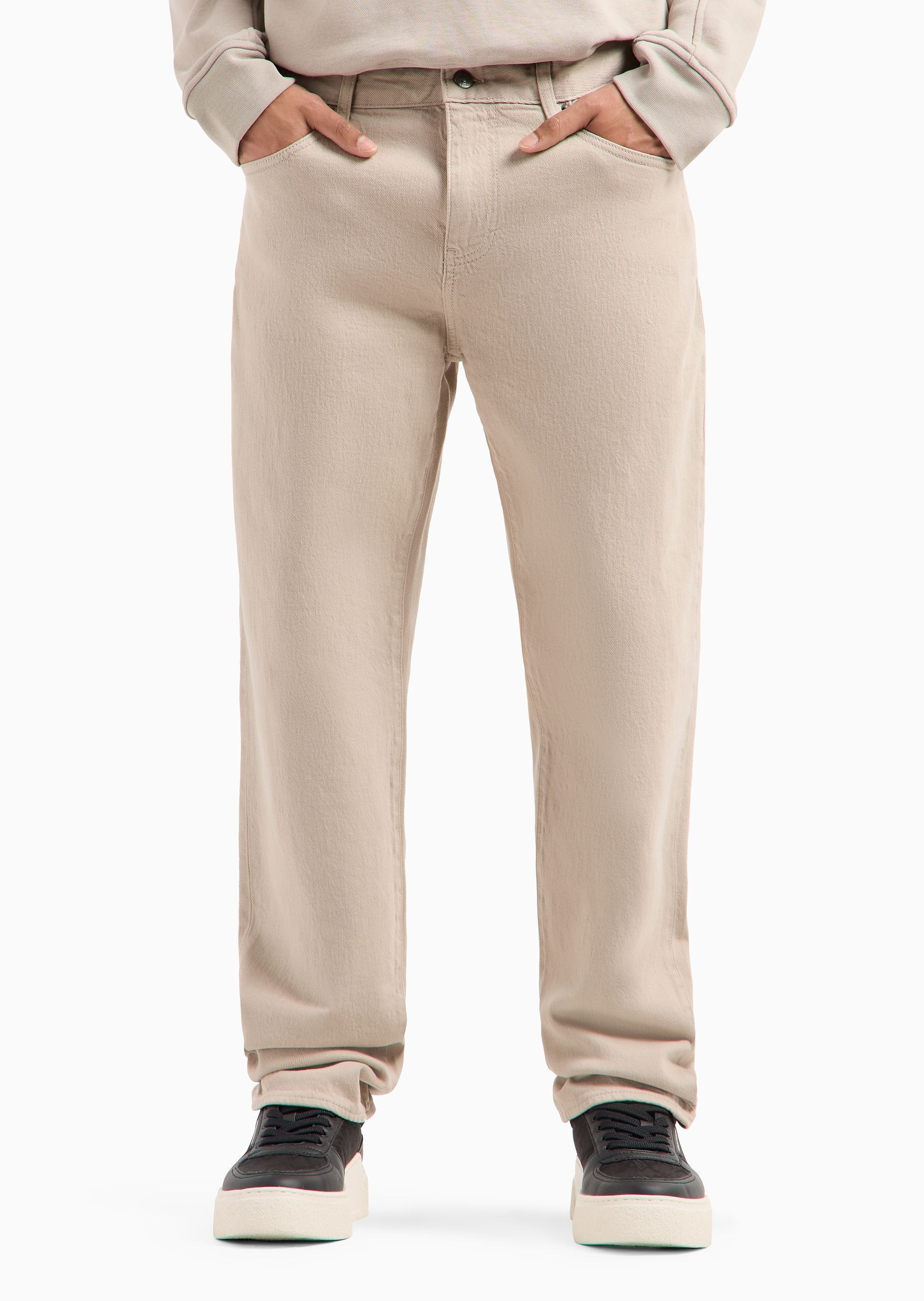 Armani Exchange Official Store Slim Fit Jeans In Nude