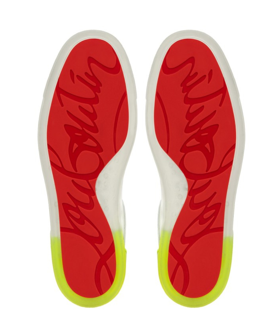 Christian Louboutin Low Lace-up Sneakers In White