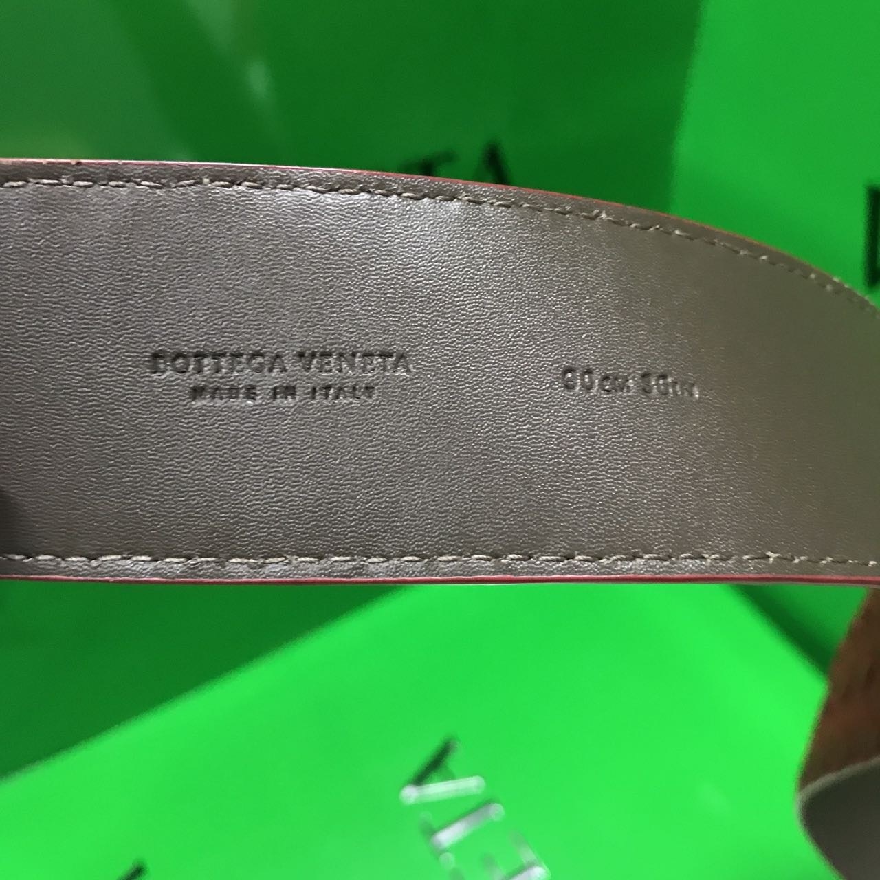 Bottega Veneta Logo Belt In Red