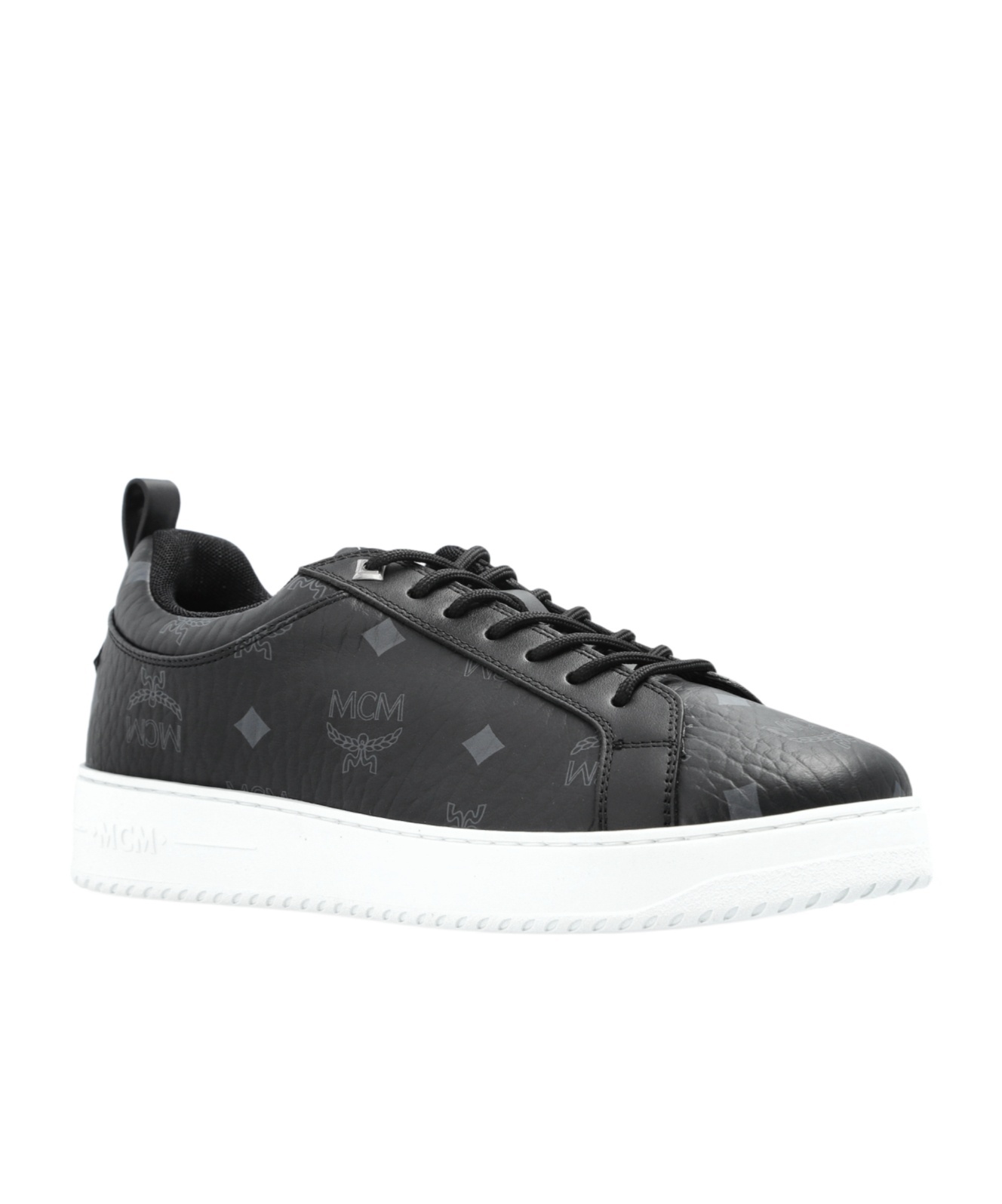 Mcm Round-toe Low-top Casual Shoes In Black