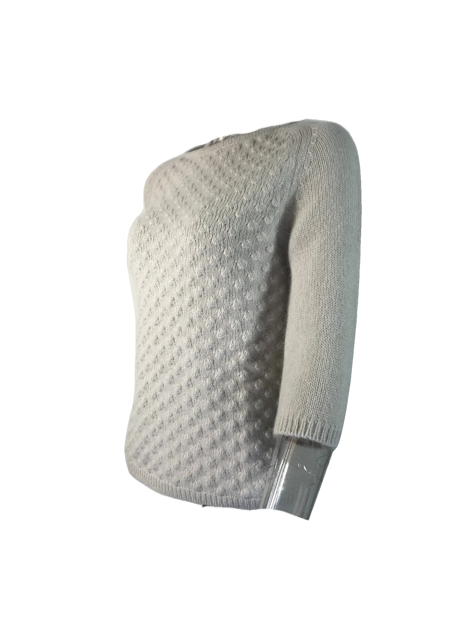 Max Mara Long-sleeved Sweater In Gray