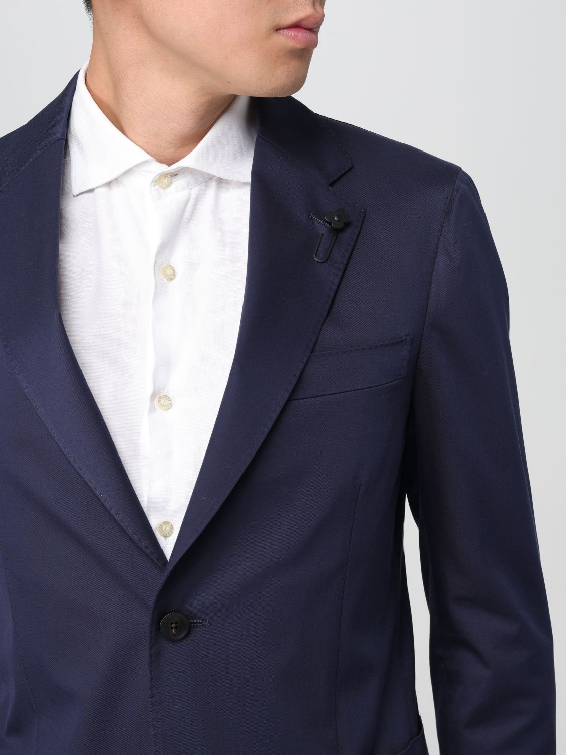 Lardini Long-sleeved Suit In Blue