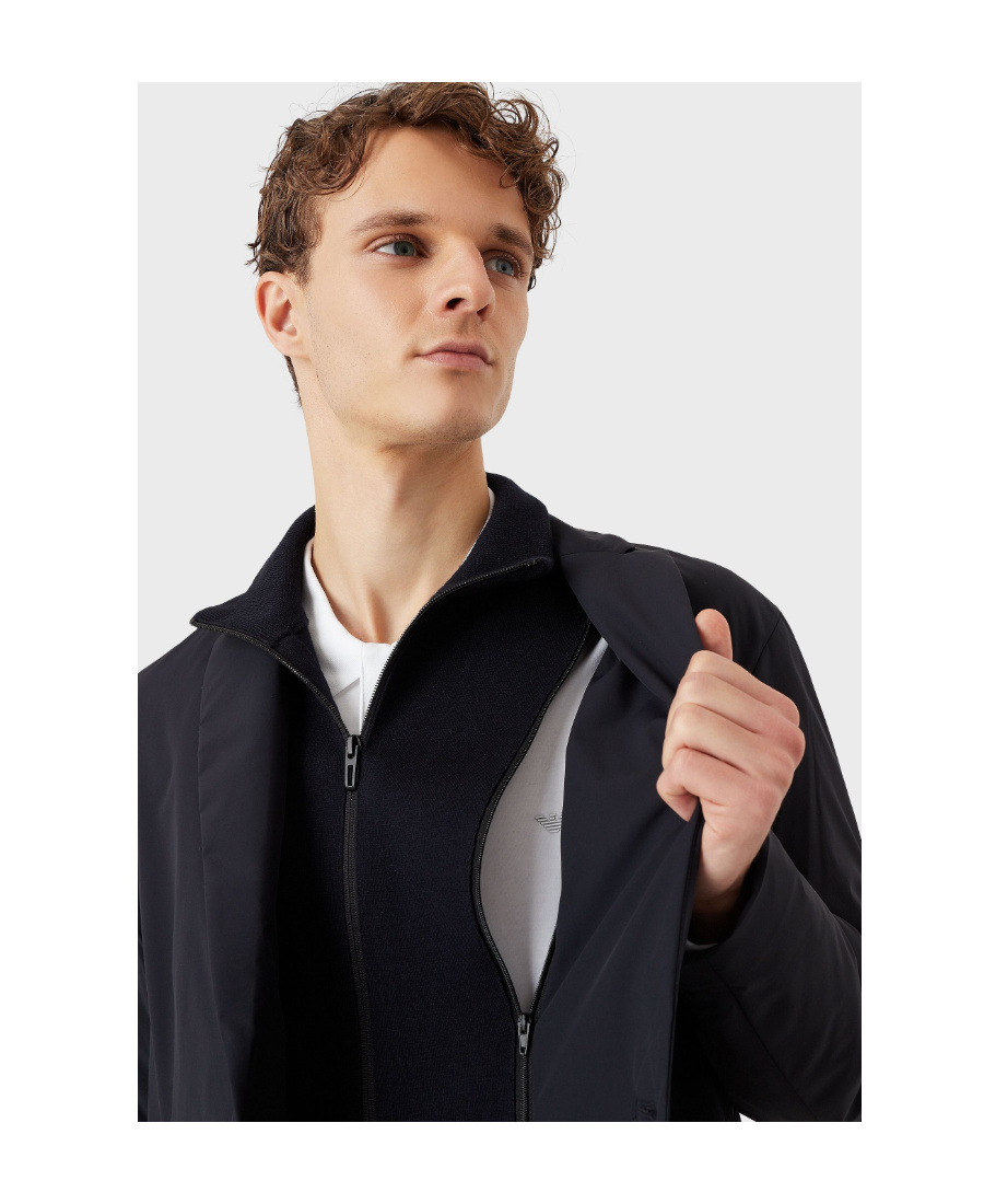 EMPORIO ARMANI TWO FAKE STANDING COLLAR CASUAL COTTON SUITS