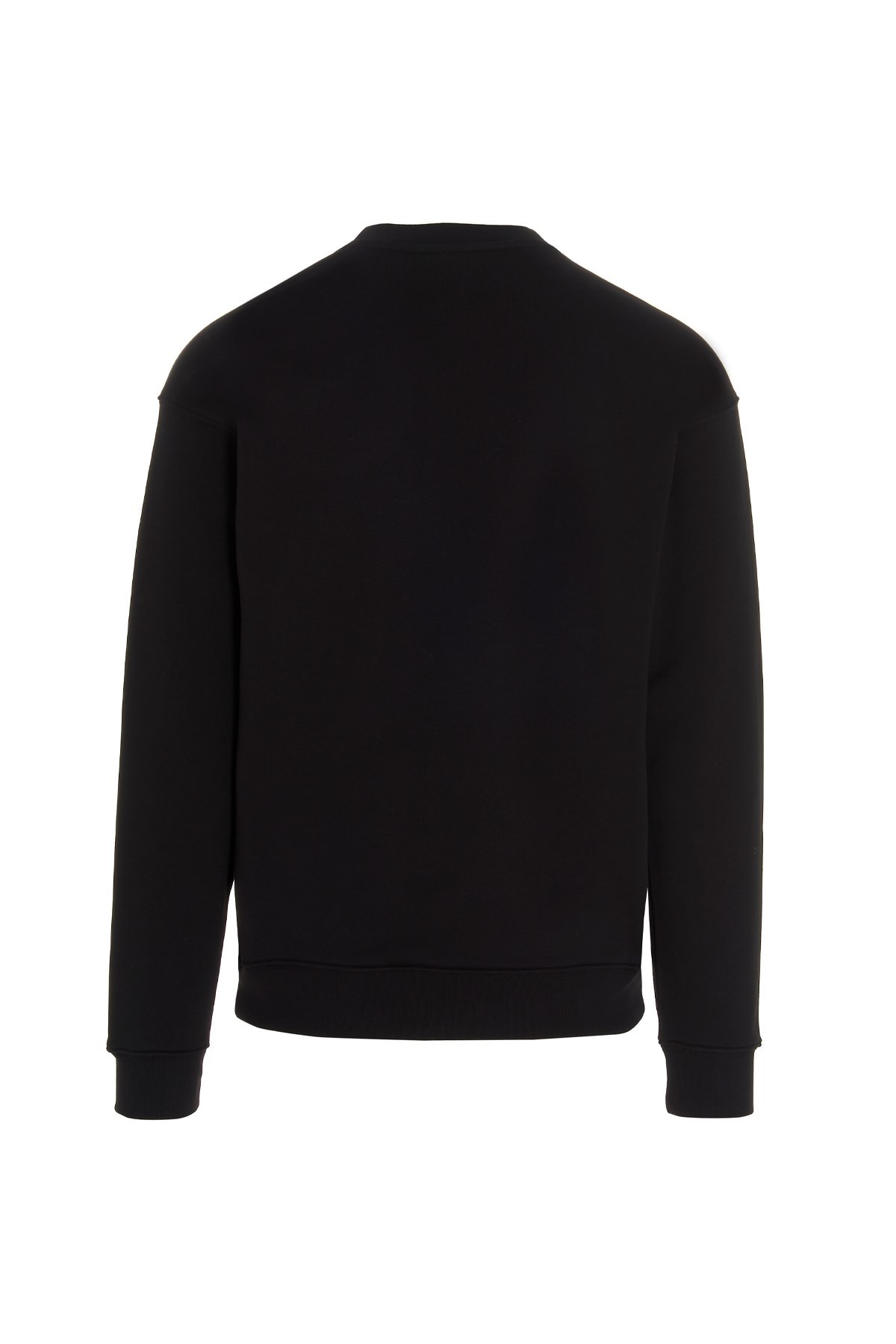 Moschino Glitch-effect Logo Sweatshirt In Black