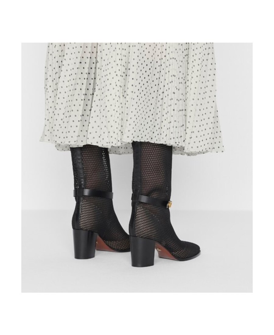 Dior Fishing Net High Heels In Black