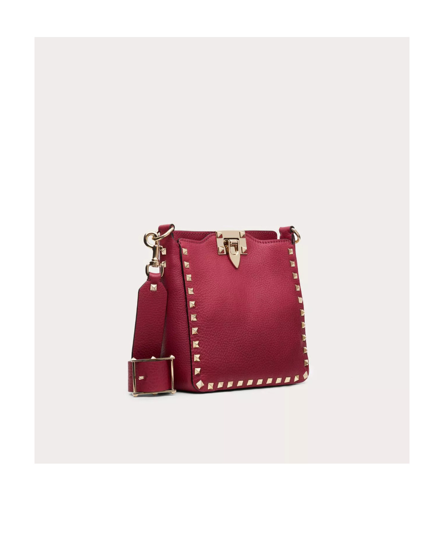 Valentino Mini Rockstud Shoulder Bag In Red