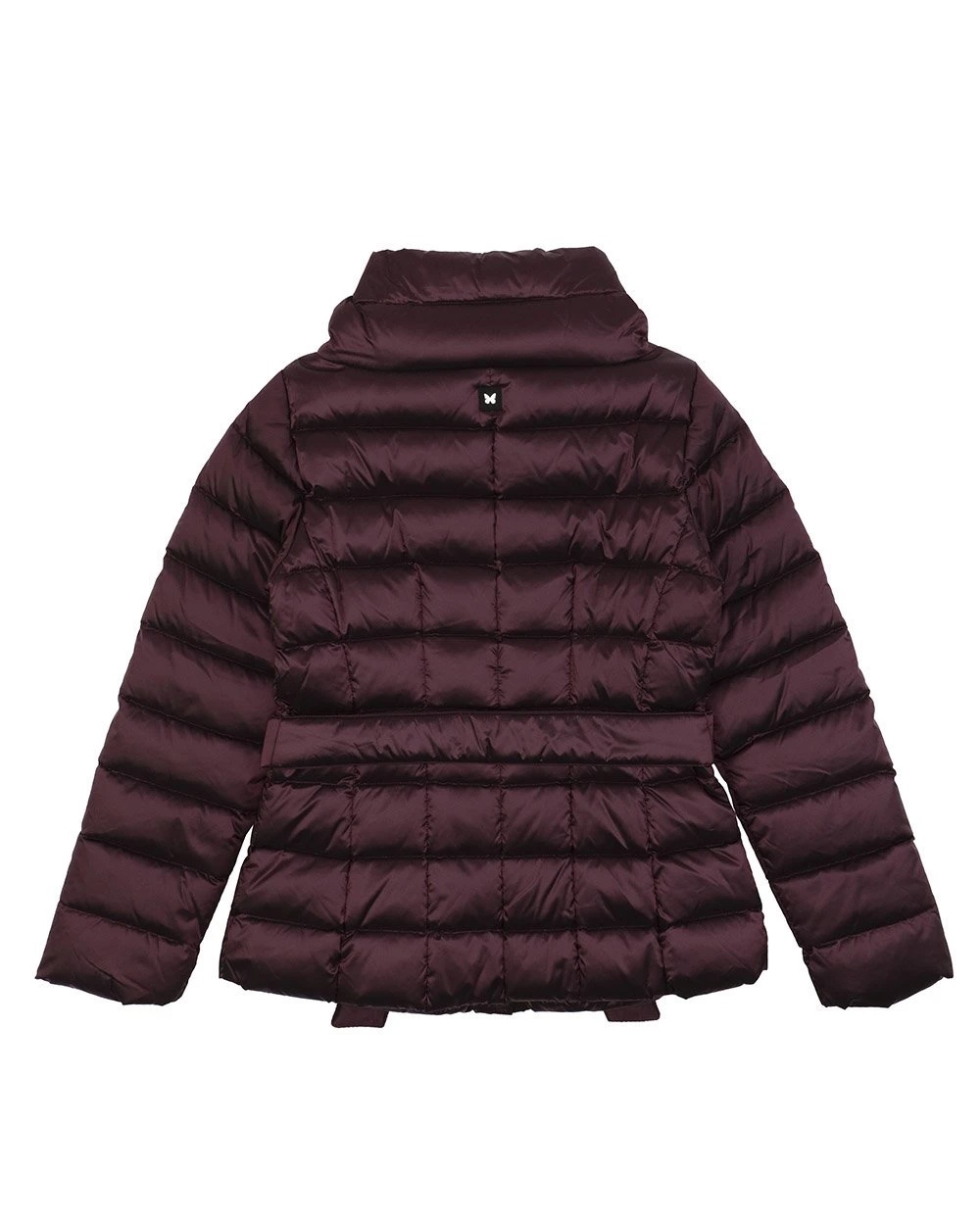 Weekend Max Mara Lace Up Quilted Down Jacket In Red