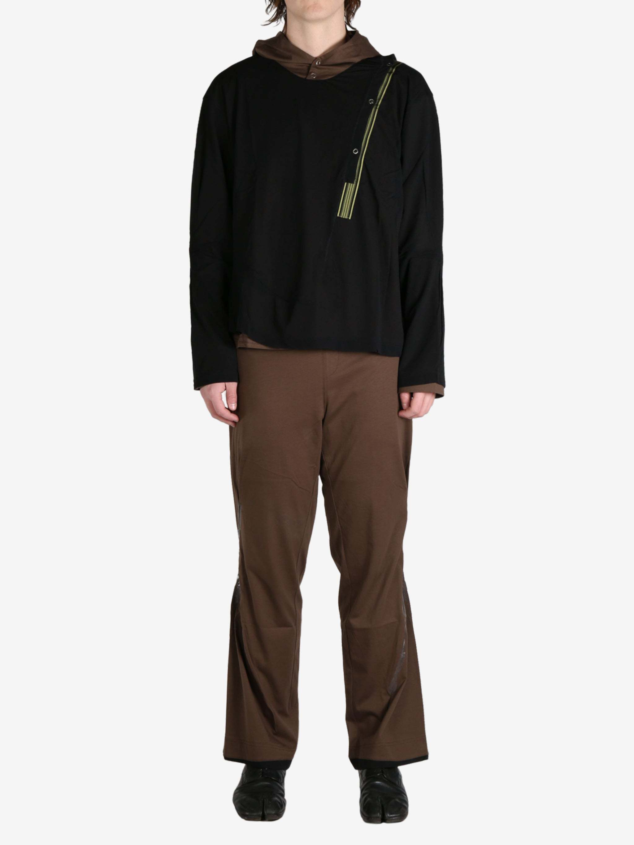 Kiko Kostadinov Inex Mesh Top Jersey In Black