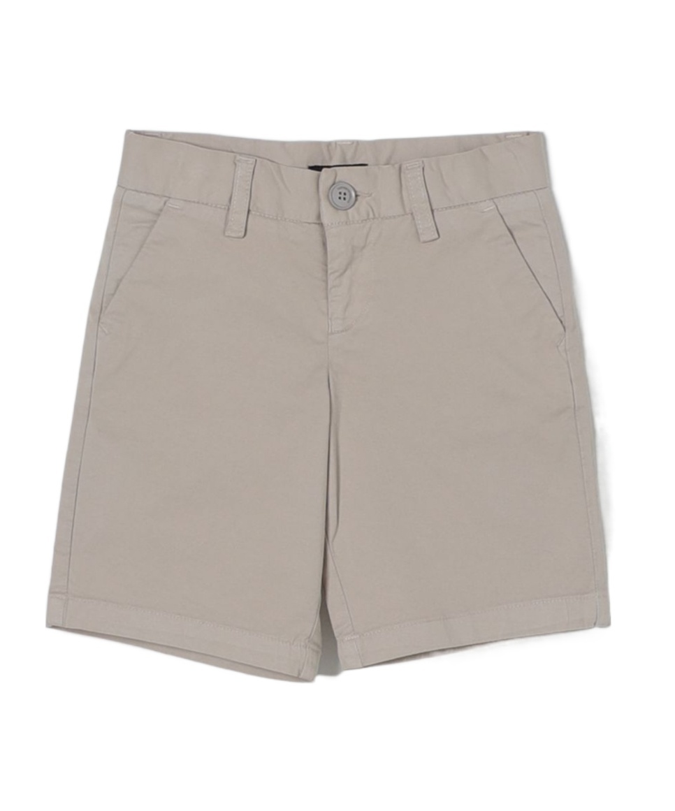 Emporio Armani Logo-plaque Bermuda Shorts In Nude
