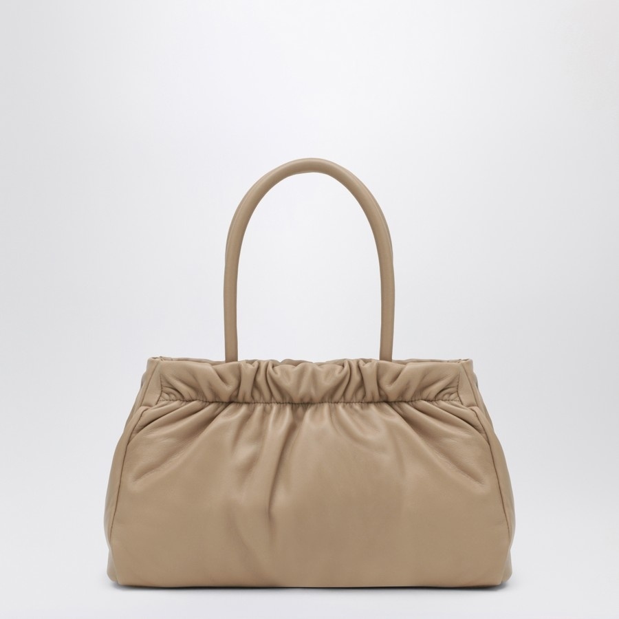 Prada Double Handle Shoulder Bag In Neutral