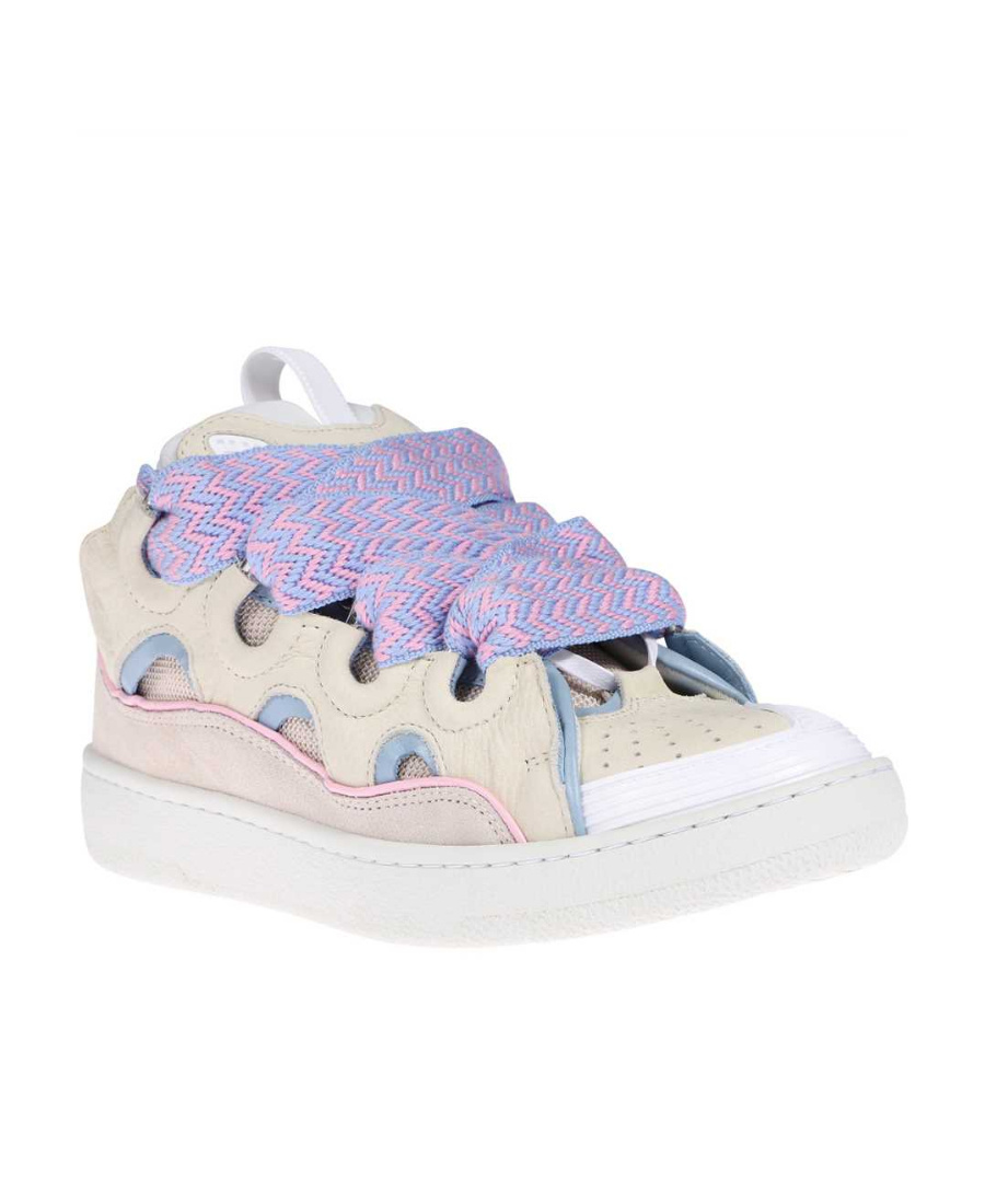 Lanvin Logo Low Upper Board Shoes In White