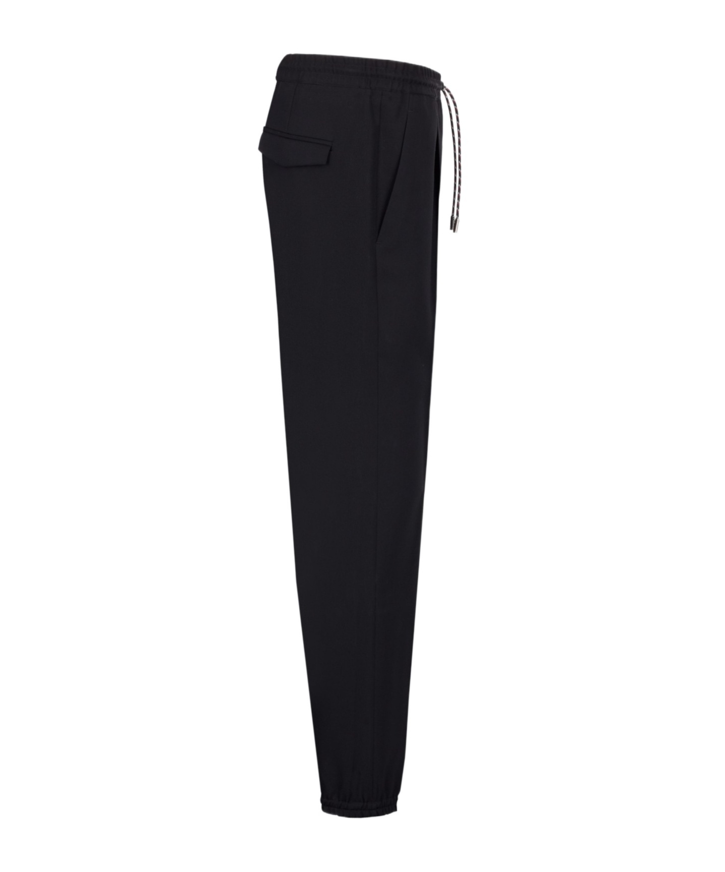 Dior Dark Blue Drawstring Sweatpants In Black