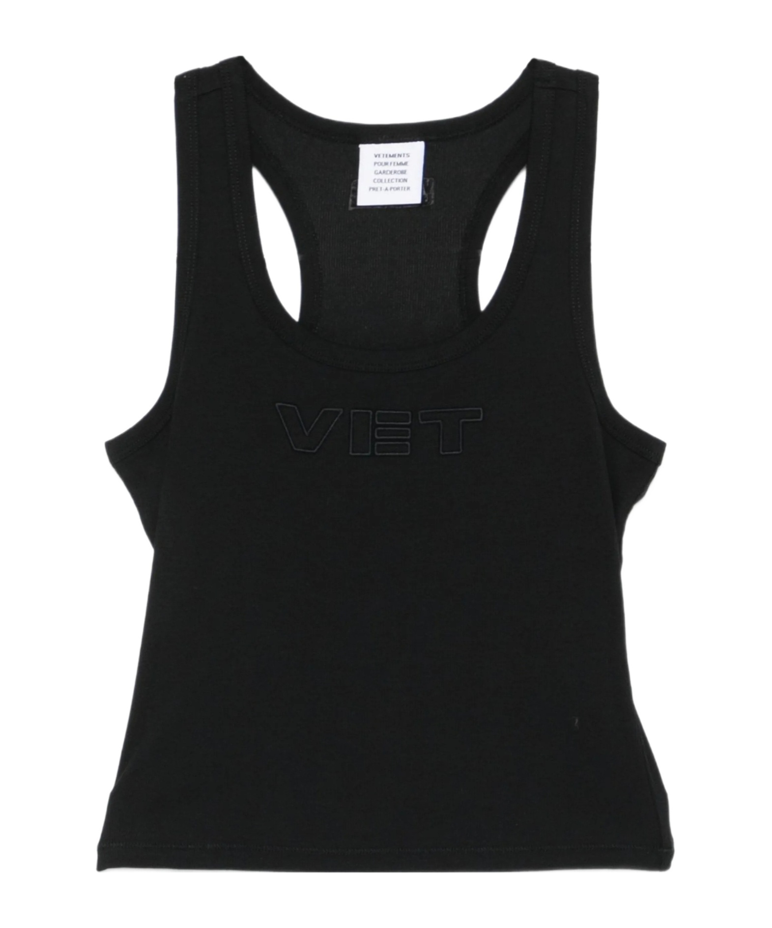Vetements Vet Tanktop Women Clothing In Black