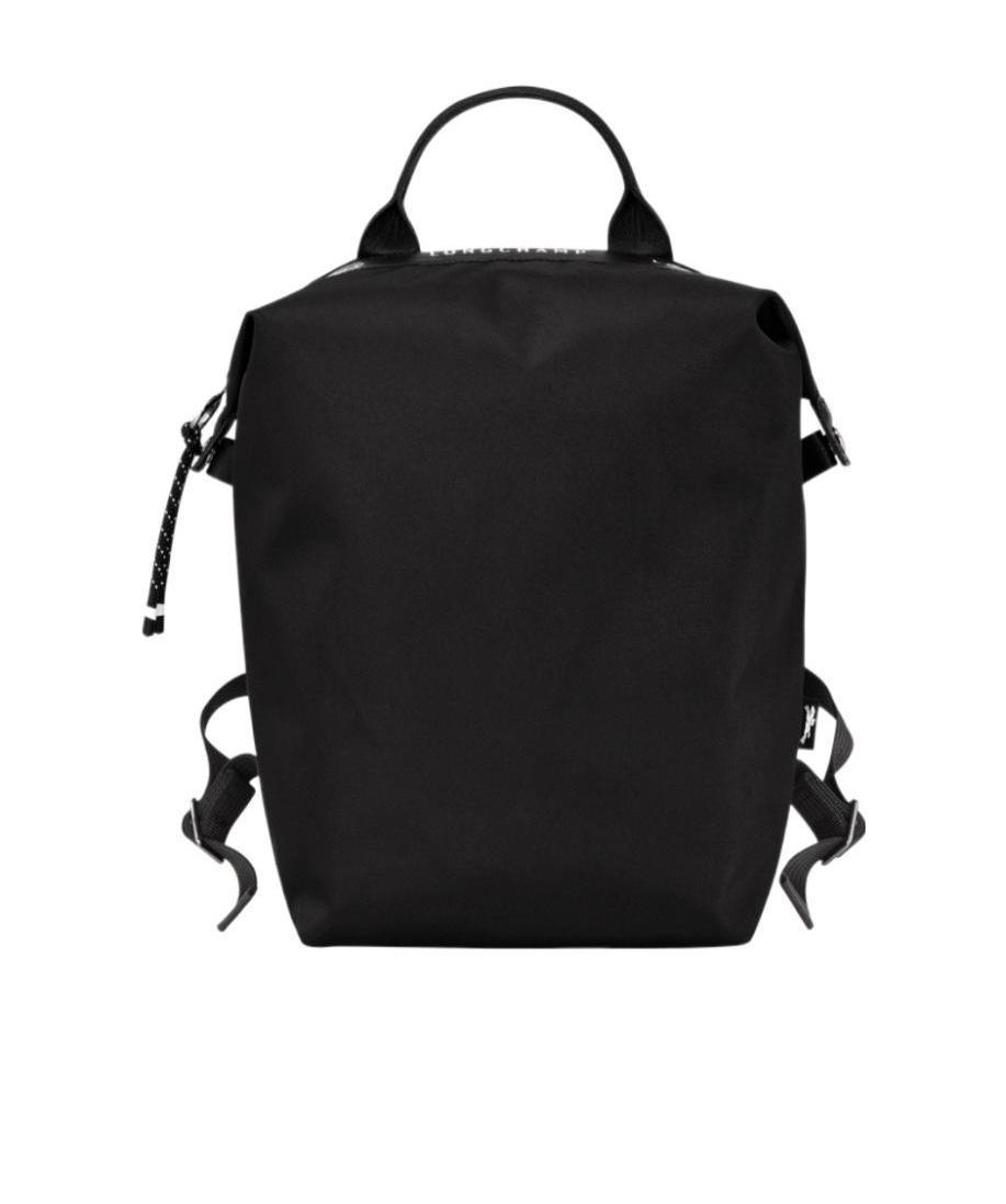 Longchamp Foldable Backpack With Side Pocket And Top Handle In Black