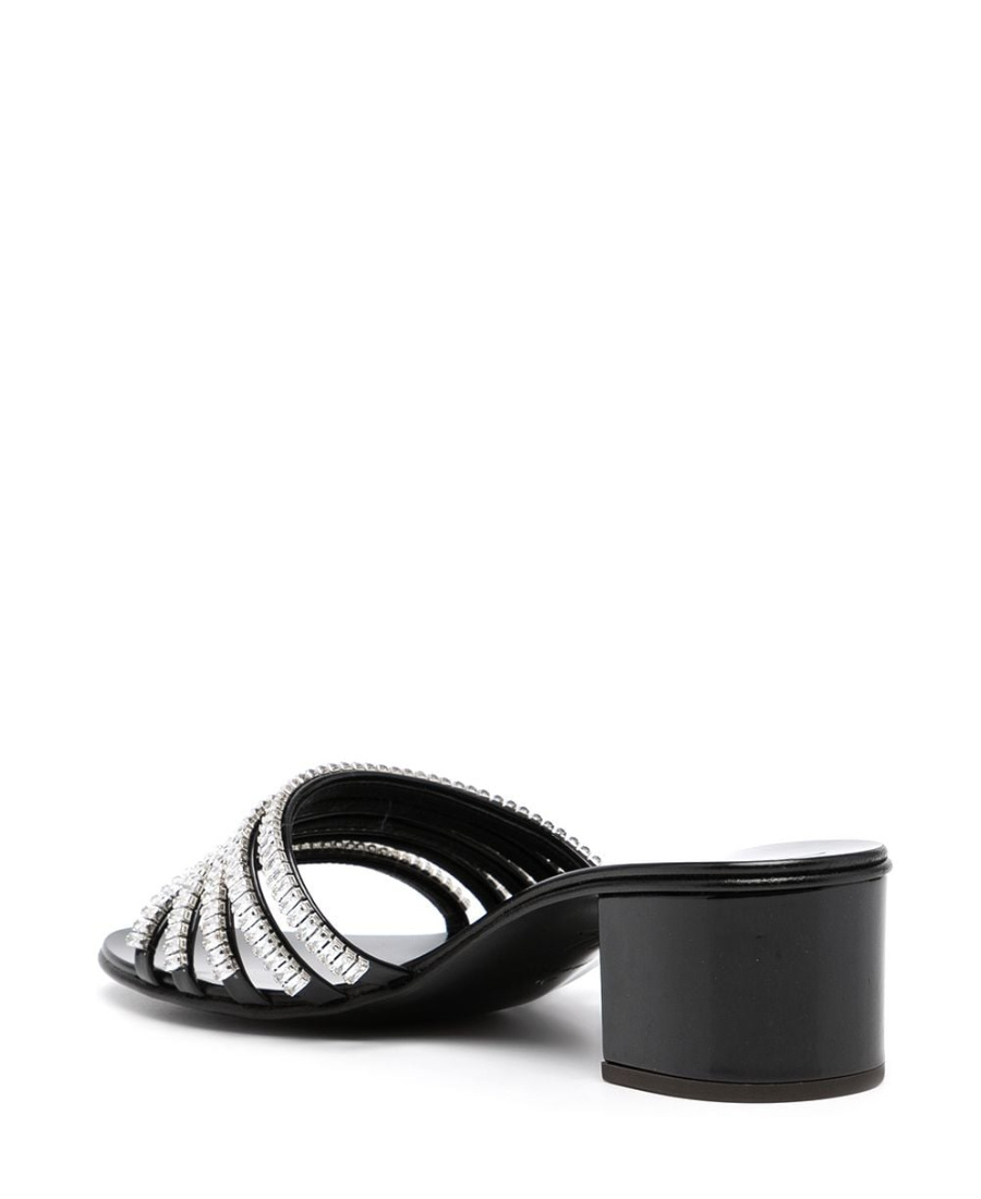 Giuseppe Zanotti Crystal Inlaid High-heeled Sandals In Black