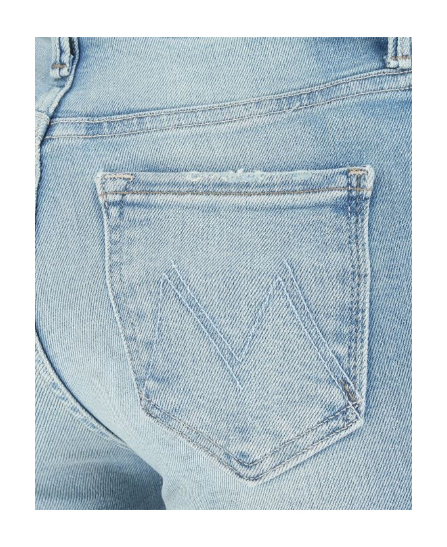 MOTHER STRAIGHT-LEG DENIM JEANS 