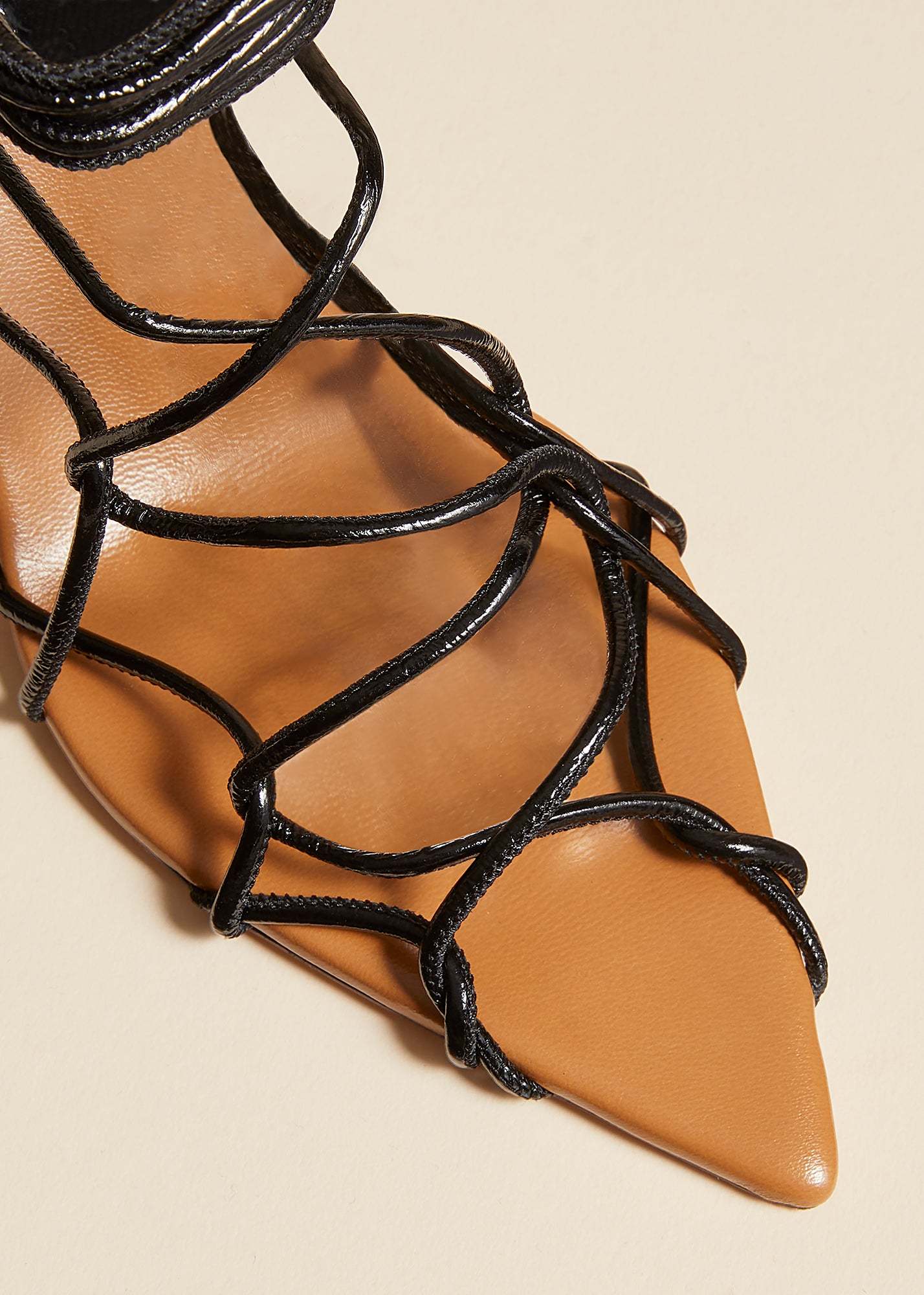 Khaite Pointed High-heeled Sandals In Black