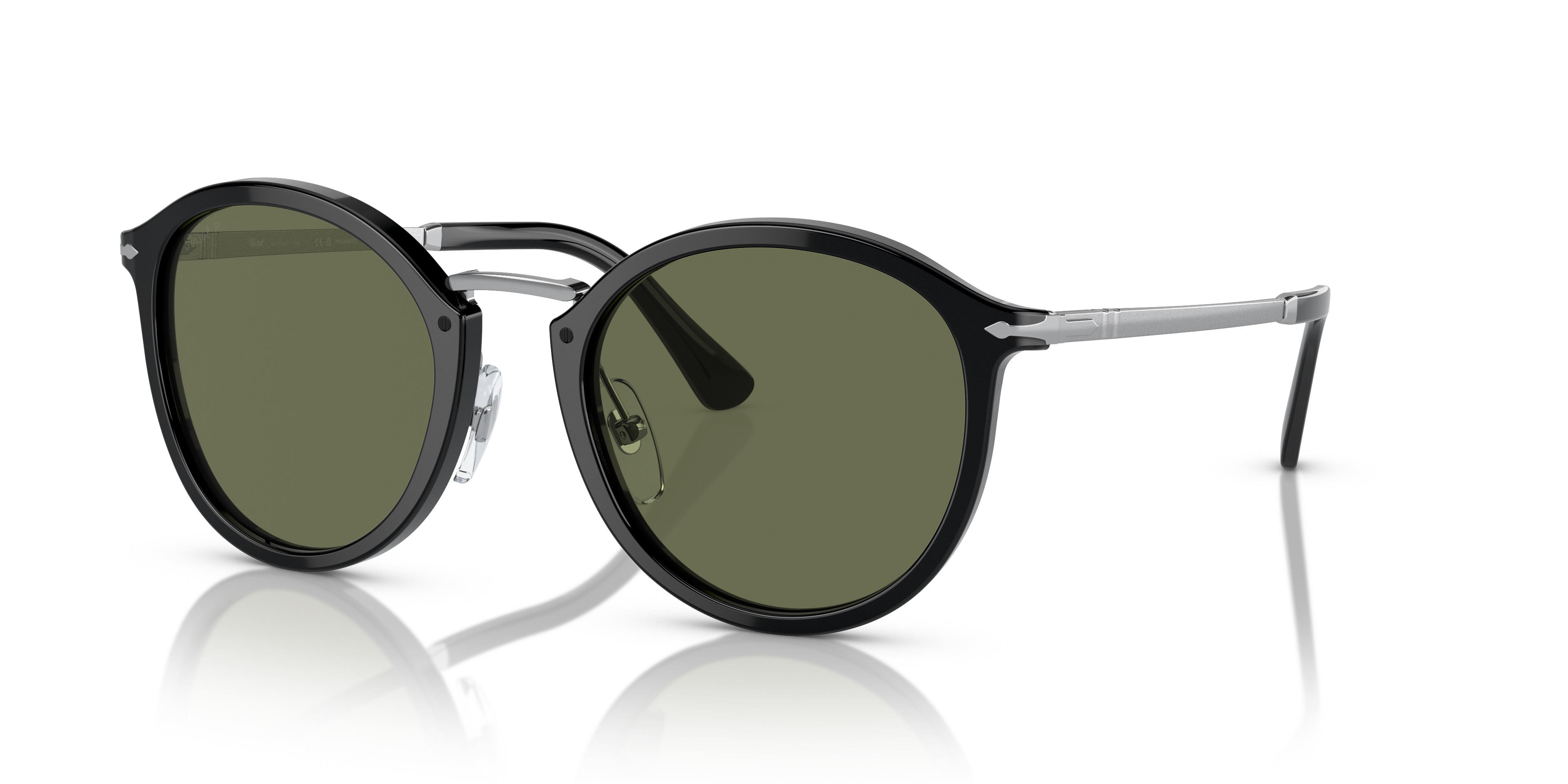Persol Round-frame Sunglasses In Green