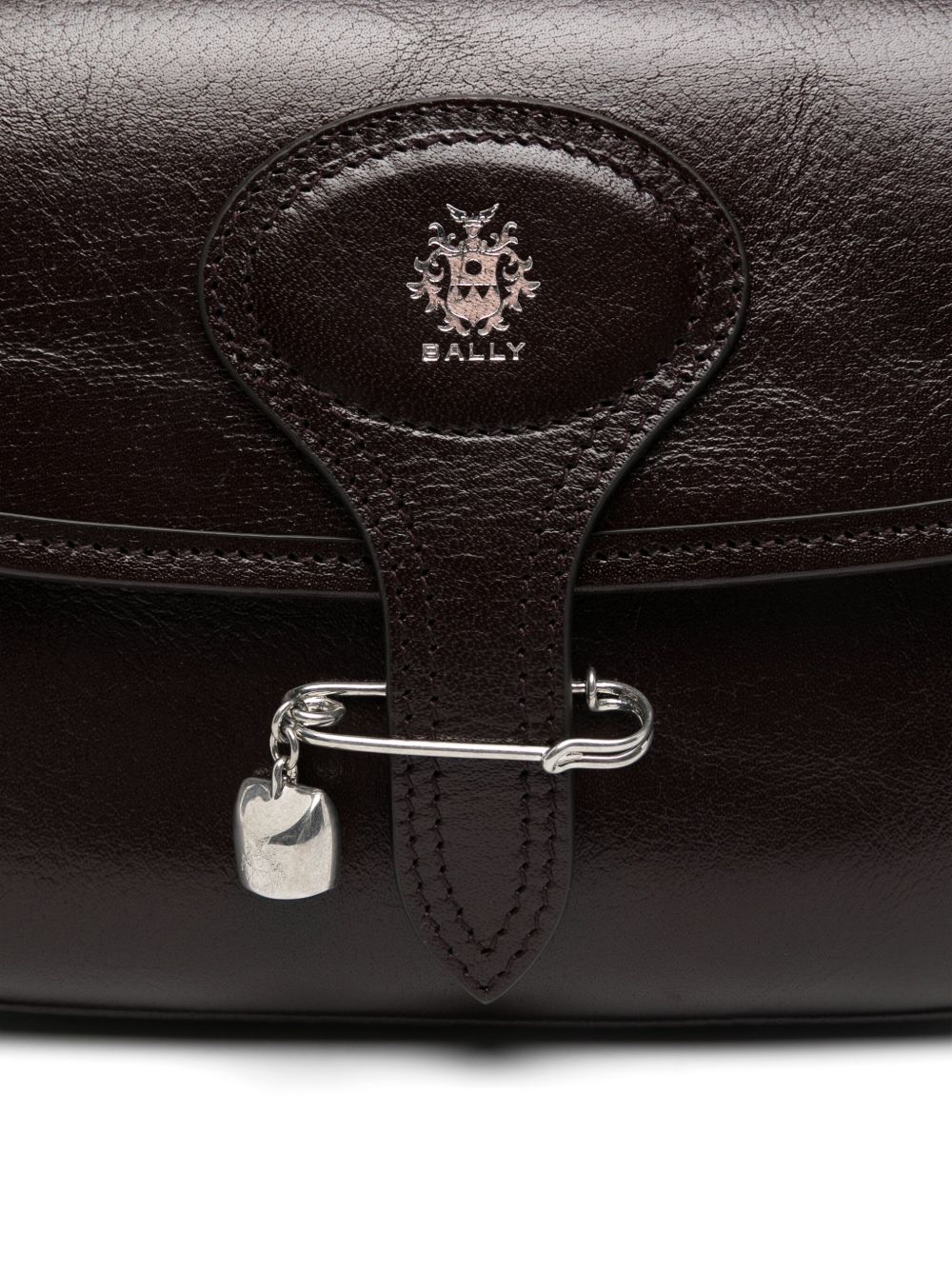 Bally Shoulder Bag Padlock Detail In Black