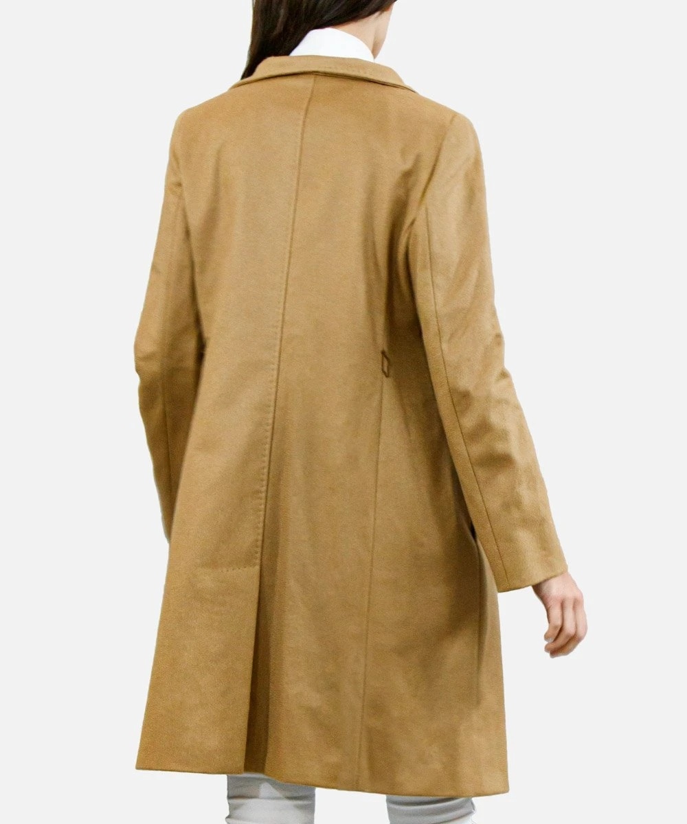 MAX MARA LAPEL LONG-SLEEVED COAT