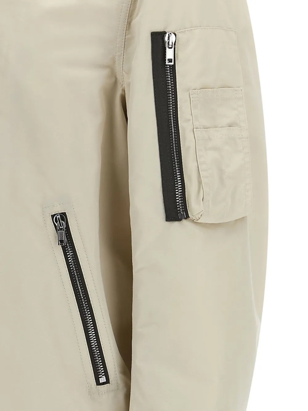 Rick Owens Classic Flight Bomber Jacket In Nude