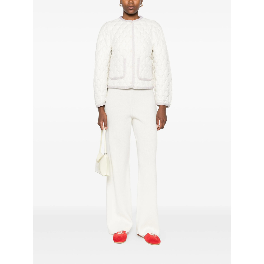 Fabiana Filippi Wide-leg Trousers With Pleated Front And Clean Waistband In White