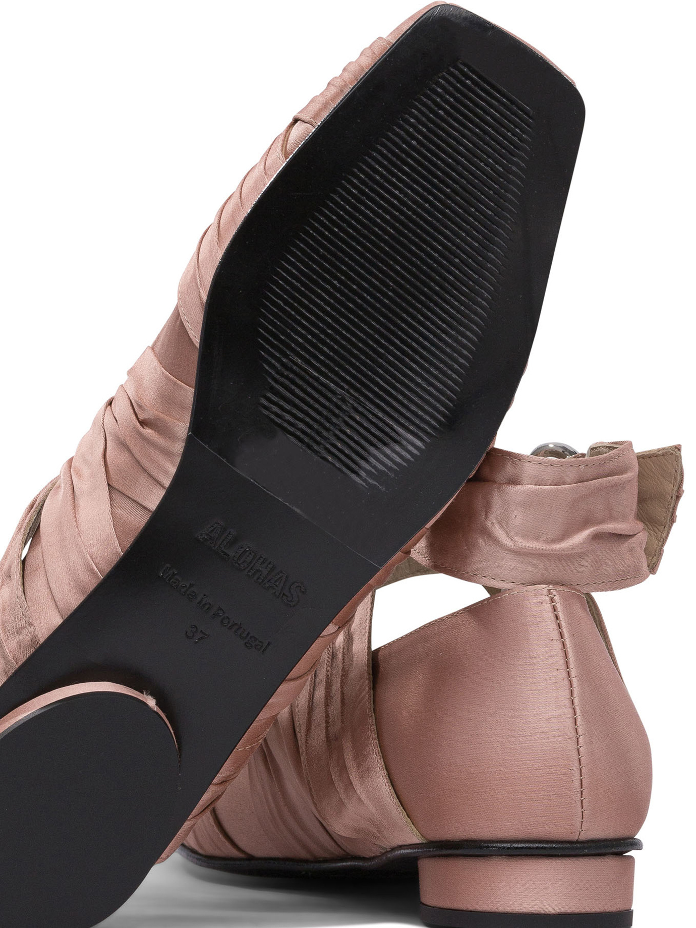 Alohas Volant Ballet Flats In Pink