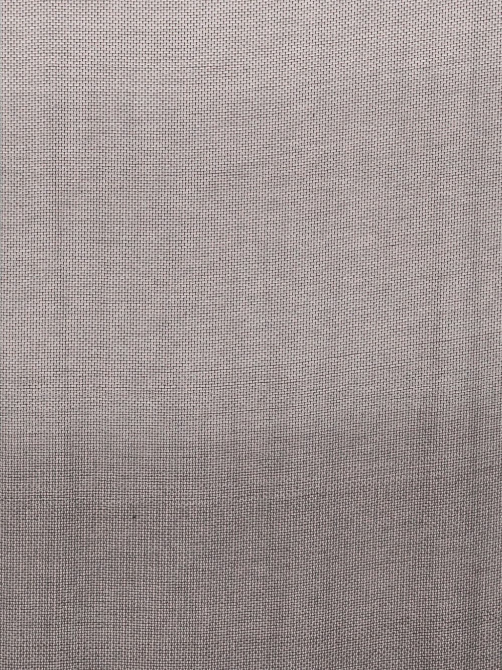 Emporio Armani Fringed Edges Rectangular Logo Scarf In Gray