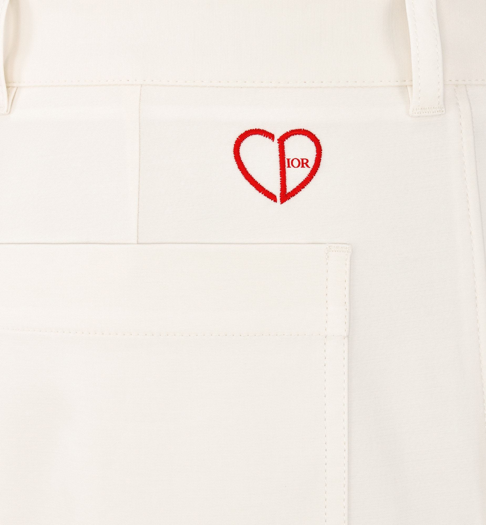 Dior Logo Casual Pants In White