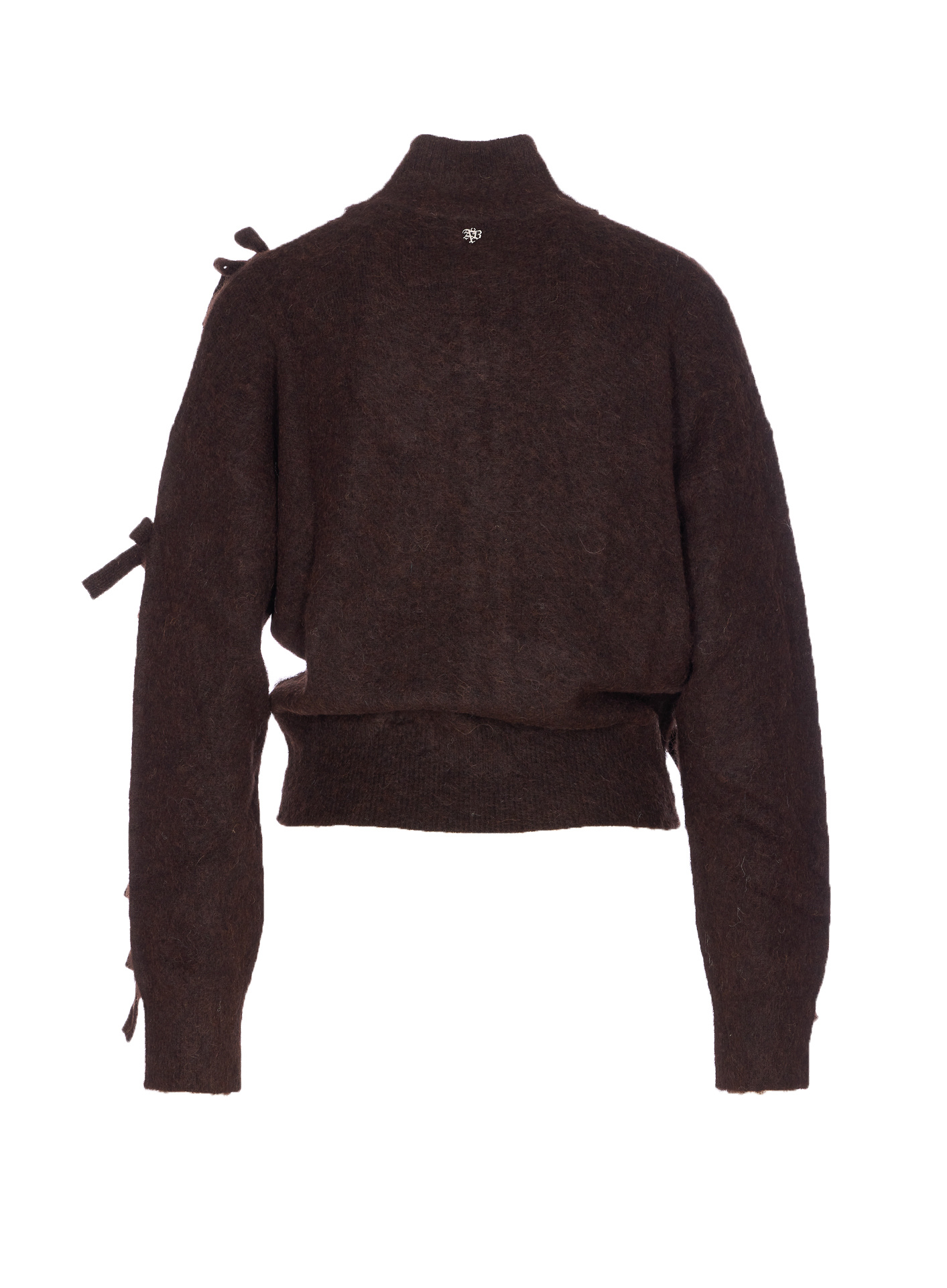 Aniye By Knitted Zip-up Casual Jacket In Burgundy