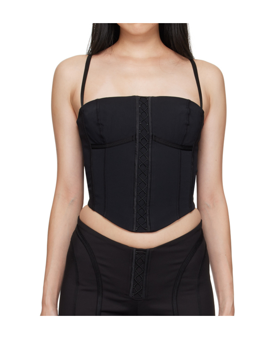 Misbhv Black Lara Tank Top In Black