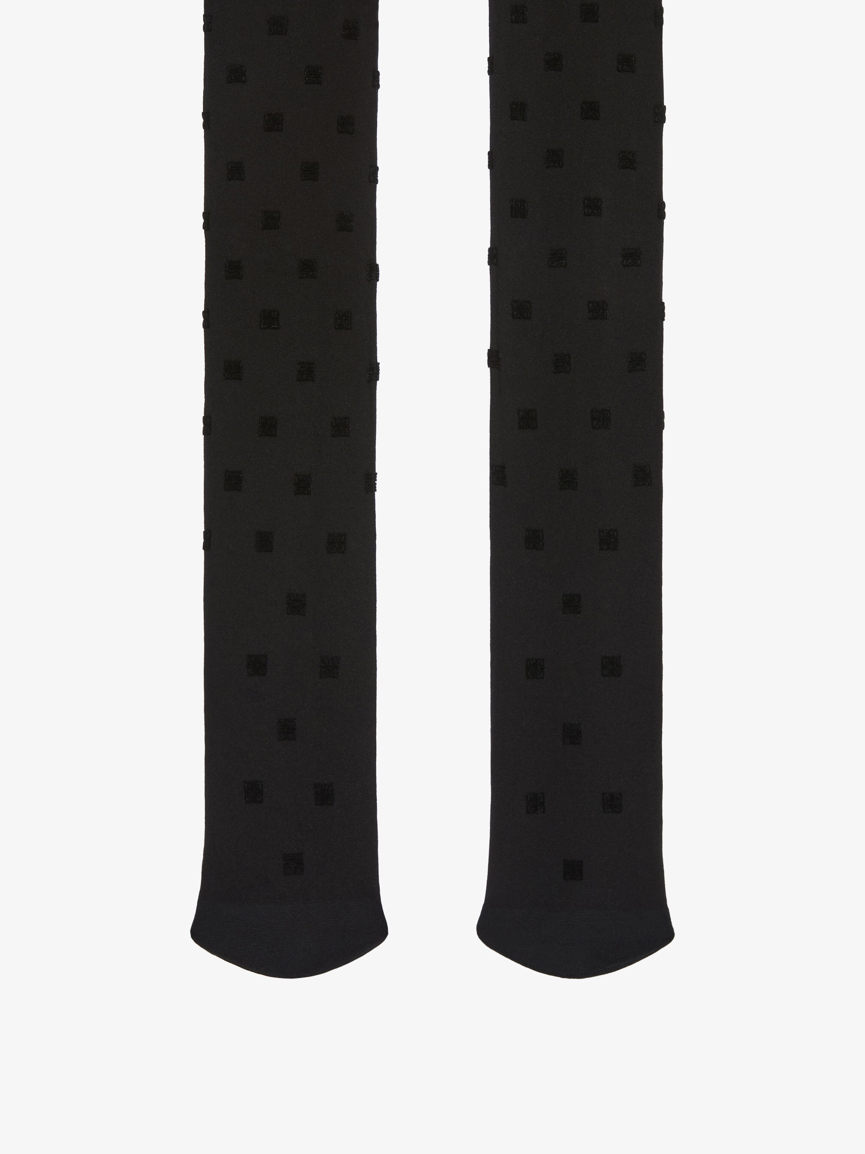 Givenchy Logo Pantyhose In Black